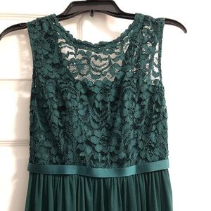 Brides maid dress. Hunter green.